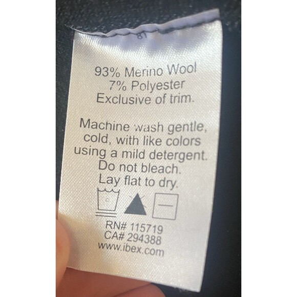 Ibex Shak Merino Wool Vest Men’s XL Full Zip Black USA Made - Picture 7 of 10